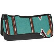 Pools - Turquoise - Dessous de selle western avec intérieur en feutre au design navajo et dessus en tissu acrylique