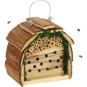 Relaxdays - Hôtel à insectes, nid abeilles, refuge