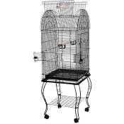 Cage pour Voliere Perch perroquets oiseaux 59×59×150cm