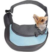 Crea - Sac messager pour chien, sac de transport pour animaux de compagnie, sac à bandoulière en maille respirante pour petits animaux de compagnie,