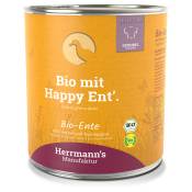 Lot Herrmann's Menu Bio Sensitive 12 x 800 g pour chien - canard bio, fenouil bio, sarrasin bio