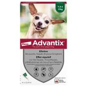 2 x 4 pipettes Advantix® très petit chien jusqu'à 4 kg