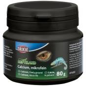 Calcium, micro-fin adapté aux reptiles herbivores, carnivores et amphibiens 80g Trixie Multicolor