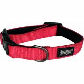 Collier nylon chien Classica Rouge Doogy Taille : S - Rouge