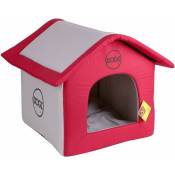Dogi - nid pour animaux de compagnie maison pour chien chat animaux rouge 42x35x40cm - rouge