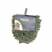 Dogs Collection - gant pour chien 23 cm microfibre vert