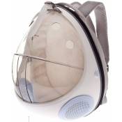 Ferribiella - Sac à dos blanc: Sac à dos avec coussin interne Modèle Space Traveller pour chiens et chats