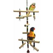 Jouets échelle d'escalade en bois pour oiseaux, perroquets,