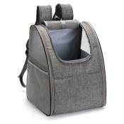 Lablanc - Sac de transport pour chat, sac à dos pliable pour animaux de compagnie – Sac de transport en maille respirante avec intérieur rembourré –
