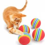 CAT Balles Yiitay 10 pcs Cat Rainbow Balles pour animal