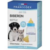 Francodex - Biberon chiot et chaton + 2 tetine