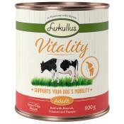 Lukullus Vitality Articulations bœuf (sans céréales) pour chien - 6 x 800 g