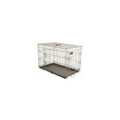 Cage pour chien ebo taupe S 43x61x50cm