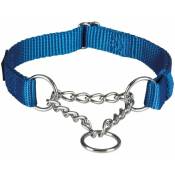Trixie - Premium collier semi-étrangleur, s-m: 30-40 cm/15 mm, bleu royal