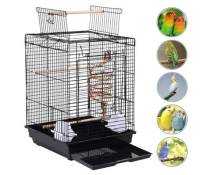Cage à Oiseaux, Portable Ouverte avec Poignée - 40*40*58cm