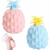 Ensoleille - 2 pièces Ananas Jouet, Ananas Squishy,