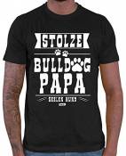 Harizz T-shirt pour homme Stolzer Bulldog Papa avec