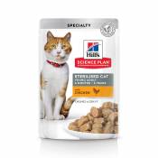 12x85g Young Adult Sterilised Cat poulet Hill's Science