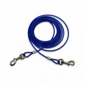Câble gainé de 6m de long et 5mm d’épaisseur bleu