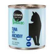 12x280g Cosma Nature thon, anchois - Pâtée pour chat