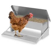 Einfeben - Mangeoire xl pour poules distributeur automatique à pédale en acier 5 kg