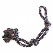 GLORIA chien de jouet de corde - 56 cm - 2 cordes avec