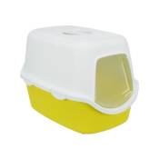 Bac a litiere Trixie Vico - Couvercle - 40 × 40 × 56 cm - Lime et blanc