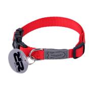 Collier Chat - Wouapy Collier nylon Basic line Rouge - 21/31 x 1 cm