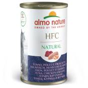 12x140g thon, poulet, jambon Almo Nature HFC - Nourriture pour chat