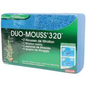 Duo mousse 320. 2 mousses de filtration pour aquarium. - zolux - Bleu