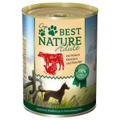 Lot Best Nature Adult 12 x 400 g pour chien - dinde, bœuf, carottes