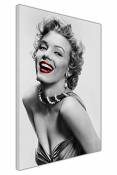 WTD Marilyn Monroe Toile décorative Motif lèvres