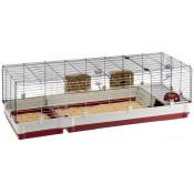 ferplast FERPLAST - Cage Cochon d'Inde - Cage Lapin - Maison Lapin - Clapier Lapin - Accessoires Inclus - Ouvrant et modulable 162 x 60 x h 50 CM