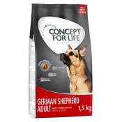 Offre d'essai : croquettes Concept for Life 1 kg ou 1,5 kg pour chien - Berger allemand Adult (1,5 kg)