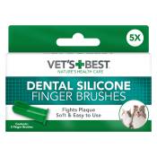 5 doigtiers pour les dents Vet's Best® pour chien et chat