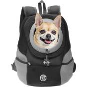 Choyclit - Sac de transport pour chien,Sac à dos de transport pour chien tête hors sac à dos respirant sac à dos étanche pour petits chiens chats