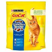 Go-Cat Crunchy & Tender avec saumon, thon & Veg (375g)