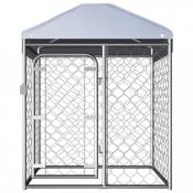 Niches et enclos pour chiens Chenil exterieur avec toit 100 x 100 cm