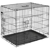 @Pet Cage pour chien 50,8x30,5x35,5 cm Métal Noir