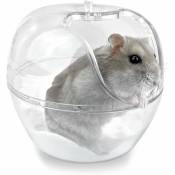 Bain de Hamster, Toilettes en Plastique Transparent Hamster, Petit Bain en Pet Contenant Un Sauna avec Hamster Pelle, Gerbille, Ours doré