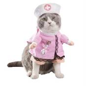 Costume Infirmière pour Chat déguisement avec bandeau !