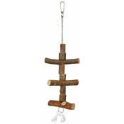Trixie - Jouet avec chaîne/corde, en bois d'écorce 40 cm
