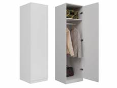 Armoire armoire étagère porte sd-50 blanc mat SD-50