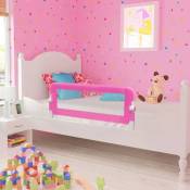 Barri�re de lit pour enfants 102x42 cm Rose - Vidaxl