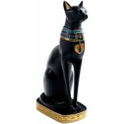 Bijoux de chat égyptien, décoration de statue de résine exotique en résine de déesse égyptienne antique, convient pour la maison, bureau, bureau,