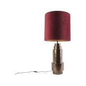 Bruut - Lampe de table avec Abat-Jour - 1 lumière - ø 400 mm - Rouge - Art Deco - éclairage intérieur - Salon i Chambre - Rouge - Qazqa