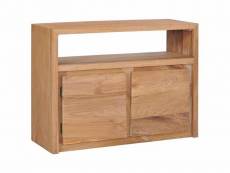 Buffet bahut armoire console meuble de rangement 80 cm bois de teck massif helloshop26 4402220