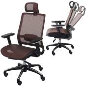 Chaise de bureau HHG-795 chaise pivotante, ergonomique,