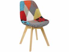 Chaise de salle à manger.chaise scandinave pied en bois style nordique multicolore
