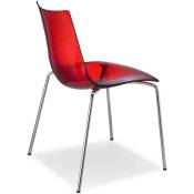 Chaise design - dea scratchproof 4 legs - deco - Rouge